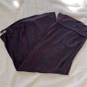 LuLaRoe patterned maxi skirt grey/black/pink design